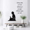 decalmile Wandtattoo Sprüche und Zitate Buddha Wandaufkleber Englischem Inspirierendes Wandsticker Schlafzimmer Flur Büro Wanddeko