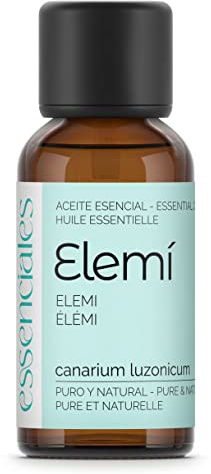 ESSENCIALES Aceite Esencial de Elemi 30 ml – 100% Puro y Natural – Aroma Envolvente – Ideal para Difusor, Relax y Aromaterapia