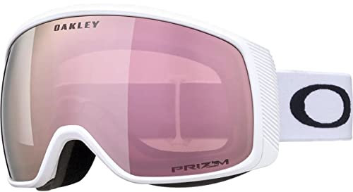 Oakley Flight Tracker Xm Ii Pink-Weiß - Stilvolle klassische Skibrille, Größe One Size - Farbe Matte White - Prizm Rose