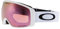Oakley Flight Tracker Xm Ii Pink-Weiß - Stilvolle klassische Skibrille, Größe One Size - Farbe Matte White - Prizm Rose