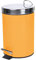 Douceur d'Intérieur, Poubelle à Pédale (3 L) Métalia Ocre, Métal
