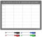 Magnetischer Kühlschrankplaner | Whiteboard abwischbar & Wochenkalender | Einkaufsliste und Kalender für Familienorganisation (42 x 30 cm [A3], mehrfarbig)