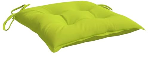 vidaXL Palettenkissen 4 STK., Sitzkissen mit Schaumstofffasern, Rückenkissen für Außen Innen, Sitzpolster Palettenauflage, Hellgrün Oxford-Gewebe