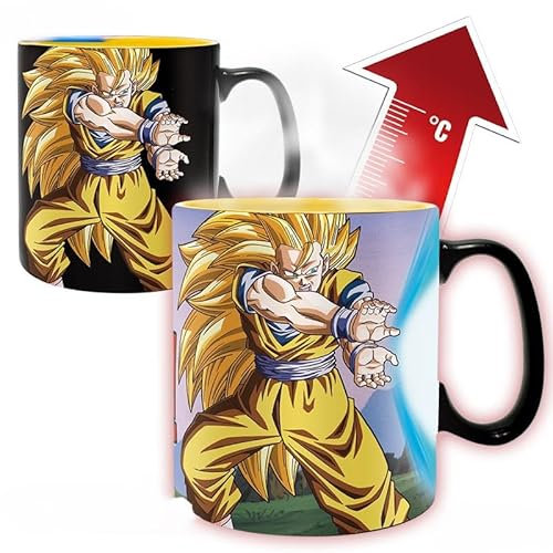 DRAGON BALL - Mug Heat Change - 460 ml -DBZ/Kamehameha-cardboard