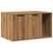 vidaXL Katzenklo Schrank, Katzenschrank Katzentoilette, Beistelltisch Katzenhaus, Katzenmöbel Verstecktes Design, Artisan-Eiche Holzwerkstoff