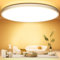 50CM Deckenlampe Led Deckenleuchte Flach - 48W 4800LM 3000K Warmweiss Rund Led Deckenlampe Wohnzimmer 2,4CM Utra Dünn Led Lampe Decke für Küche, Schlafzimmer Badezimmer Kinderzimmer, Modern Rund IP44