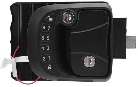 RV Door Lock, Robust Zinc Alloy Weatherproof RV Door Lock Replacement Battery Powered Easy to Install RV Keyless Entry Door Lock with Remote Control