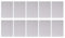 10pcs Écriture de Tableau Blanc Effacer le Planche à Sec en Double Panneau de Peinture à Cuisson Magnétique 8,3 X 11,8 Pouces