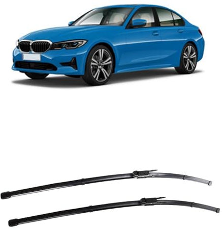 LJWAN Frontscheibenwischer für BMW 3 Series G20 G21 2019-2023 24+19, Wischerblätter Satz Leise Kratzerfrei Hochwertige Gummilippen Scheibenreiniger Auto Zubehör