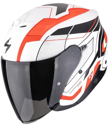 SCORPION EXO-Z1 VUE Matt White-Red-Black S