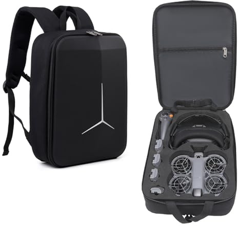 Reiserucksack für DJI Neo 2 Brille N3, tragbare Aufbewahrungstasche, Schultertasche, harte Tragetasche für DJI Neo 2 Motion Fly More Combo, RC-N3 Fernbedienung und Zubehör