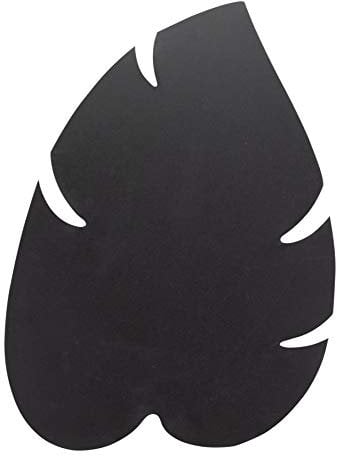 Securit Kreidetafel Blatt inkl. 1 Kreidestift und 4 Klettverschlusskleberstreifen zur Wandbefestigung, Black, 43.8x29.6 cm