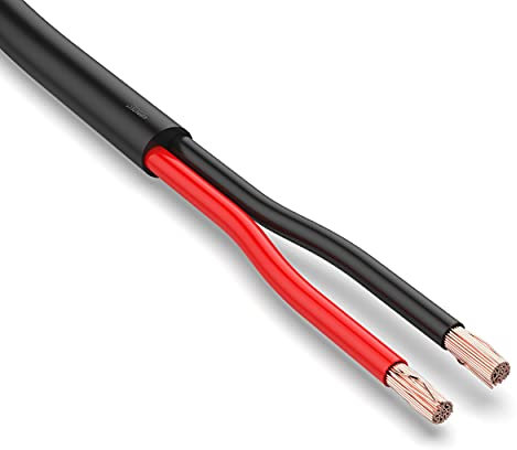 AUPROTEC KFZ Kabel 2x2,5 mm² 10m rund FLRYY I Rundkabel Fahrzeugkabel/Fahrzeugleitung Verschiedene Anwendungen I 2 poliges Kabel für Anhänger geeignet