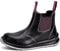 SAFEYEAR Lightweight Women Safety Work Boots, Black Site Lady Laceless Dealer Safety Shoes Trainers, 4E Wide Fit Composite Toe Cap, Heavy Duty S3 Waterproof Leather, Comfortable Gel Insole,Size 8
