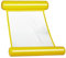 Relaxdays Hamac Gonflable, Matelas Gonflable avec Filet, Jusqu’à 100 kg, pour Adultes, Accessoire de Piscine, Jaune