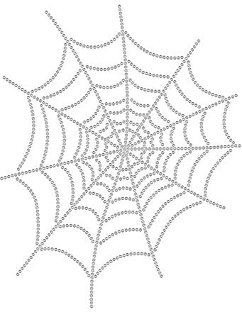 SUPERDANT Spinnennetz Strass Hitze Eisen auf Transfers Halloween Kostüm Dekor Hot Fix Applikation Vorlage für Kleidung Taschen Hosen DIY Transfer Eisen auf Abziehbilder für T-Shirts