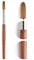 KADS Pure Kolinsky Hair Bristles Acrylic Nail Brush Oval Crimped Shaped RedWood Handle Professional Salon Quality (16#)