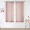 Vision Home Rosa Plissee-Vorhänge für Mädchen, Schlafzimmer, Wohnzimmer, strukturiert, lichtfilternd, 183 cm, Viskose-Mischgewebe, Quetschfalten, rosa Vorhänge mit Haken, 2 Paneele, 101,6 cm B x 183