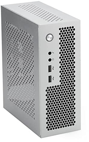 MaItagkam A09 HTPC BoîTier D'Ordinateur Mini ITX Châssis de PC de Châssis de Bureau USB2.0 BoîTier D'Ordinateur Maison BoîTier D'Ordinateur Argent