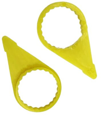 BABYVIVA Zubehör 200 Stück lose Radmuttern Indikator für 32 mm Mutter hohe Sichtbarkeit gelbe Radkontrollanzeige