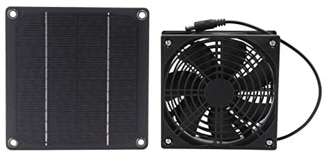 Masyrt Ventilateur d'extraction solaire 3 W - Panneau solaire étanche - Mini ventilateur pour grenier, poulailler, serre, abri de jardin