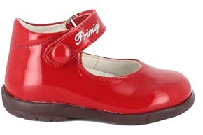 Primigi Ballerine 6901511 Chiusura con Strappo Sottopiede in Pelle e Il Fondo in Gomma. Rosso