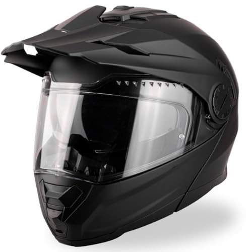 VINZ Prado Enduro Helm mit Sonnenblende | Klapphelm mit ECE 22.06 | Motorrad Helm Integralhelm Crosshelm | Motorradhelm Klappbar | In Gr. XS-XXL