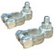 2 x Battery Terminals Pair Positive & Negative Stud Type Nut 8mm + -