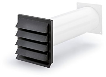 NABER K-Klima-R 150/150 / Mauerkasten / Anthrazit / 150er Rundkanal (4044061)