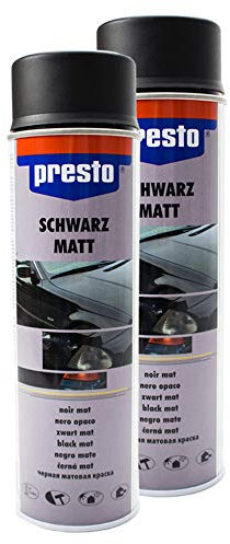 Presto 2X Rallye Spray Kontrast TEILLACKIERUNG Karosserie FELGEN SCHWARZ MATT 40