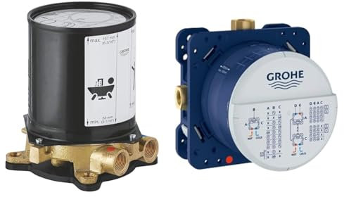 Grohe UP-Rohinstallationen Rohbauset (DN 15) 45984001 & Rapido SmartBox (UP-Rohinstallationen, Unterputz-Einbaukörper, DN 15) 35600000