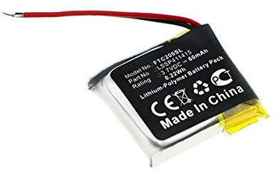 subtel, Akku für Smartwatch & Fitness Armband kompatibel mit Fitbit Charge 2 (60mAh, 3.7V) Ersatzakku LSSP411415