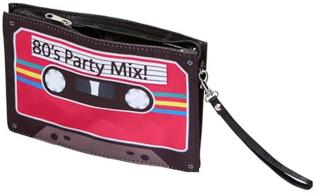 W WIDMANN MILANO Party Fashion 68592 - Handtasche Kassette, 80er Jahre, Kostüm, Accessoire, Kostümzubehör, Karneval, Mottoparty