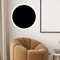 s.luce indirekte LED Wandleuchte Plate dimmbar 230V, Farbe:Schwarz, Größe:Ø 50cm