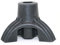 fiXte Robuster Gehstock, 3 Stützen, Gummi, 16 mm, Schwarz