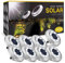 ZFITEI Solar Deck Lights Solar Powered-8 Pack Ground Lights for Landscape,Walkway,Lawn,Steps Decks,Pathway Yard Stairs Fences,Outdoor Garden Decorations(Bright White)