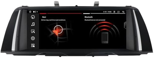WUPEDI 10,25 Zoll Android 10 Auto-GPS-Radio-Multimediaplayer, for BMW, F10 F11 520i 525i 528i 2011 2012 CIC MASK System Navigator Radio-Mediaplayer-Rahmen(Add AHDC1)
