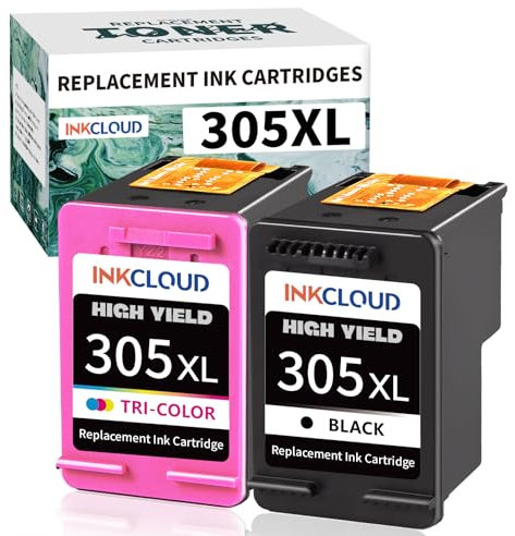 305 XL Tintenpatronen Ersatz für HP 305 Druckerpatronen XL Set 305XL Schwarz und Farbe für DeskJet 2700 2710 2720 DeskJet Plus 4110 4120 Envy 6010 6020 Envy Pro 6400 6430