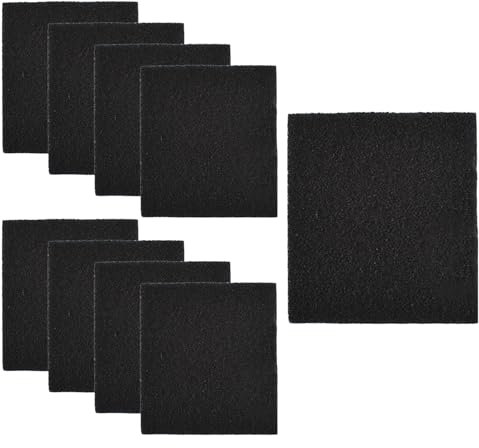 9 STK Katzentoilette Aktivkohlefilter,Carbon Filter für Katzenklo mit Deckel,Aktivkohle Matte Geruchsfilter,Filtermatte Kohlefilter für Abfallbehälter Katzentoiletten Geschlossene(Schwarz,105x115 mm)