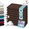 B!HOME 8er Set Premium Gästehandtücher [100% Baumwolle] 30x50 cm, braun/Handtücher Weich, Saugstark & Pflegeleicht/Waschlappen Perfekt für Bad, Gäste & Reisen