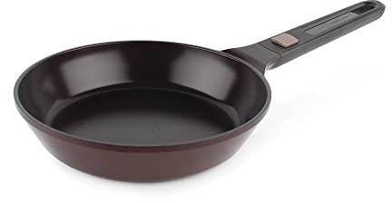 Neoflam MyPan 24,1 cm Keramik-Bratpfanne mit abnehmbarem Griff, Bratpfanne für Fisch, Bratpfanne, Saute, Grill, Braten, Kuchen, PFOA-frei, ofenfest, spülmaschinenfest, für den täglichen Gebrauch,