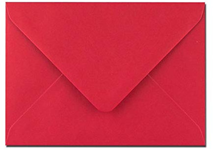 arkCRAFT Briefumschläge, C6, 100 g/m², 114 mm x 162 mm, Rot, 25 Stück
