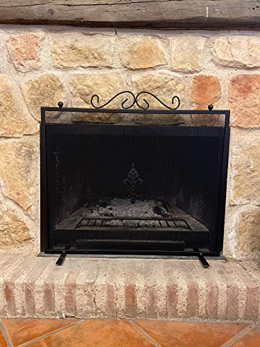 Uaw Salvachispas 67x61, rejilla protección chimenea, pantalla de pie, cubierta de malla, antichispas
