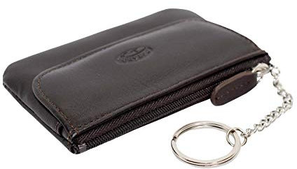 Petit Porte Monnaie Porte clé Katana en Cuir Lisse réf 553120 (3 coul. disp.) (Choco)