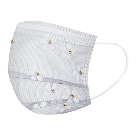 50 Stück 𝙢𝙖𝙨𝙠𝙚𝙣 𝙢𝙚𝙙𝙞𝙯𝙞𝙣𝙞𝙨𝙘𝙝 Erwachsene Mundschutz mit Schöne Motiv Bunt Einweg 3-lagige Mund und Nasenschutz MNS Einmal Masken-Tücher Atmungsaktiv Bandana Schals, Einheitsgröße