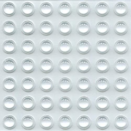 49 CLEAR KITCHEN CABINET DOOR BUFFER PADS Catch, Protector, Soft Close Stop Dots 8mm - from The StickyStuff Company