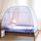 Melorca&Guilla Zanzariera pieghevole per letto zanzariera tenda a baldacchino per letto pop-up, zanzariera portatile, per letto king size, con fondo per neonati e adulti (L80 x W72XH125 cm, blu)