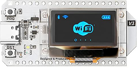 ESP32 - Placa de desarrollo WiFi Bluetooth con pantalla OLED de 0.96 pulgadas para Ar duino NodeMCU Escenas inteligentes, compatible con antena PCB integrada de 2.4 GHz CP2102