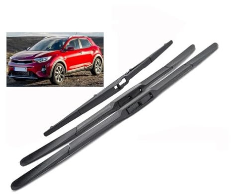 YULIAOJI Limpiaparabrisas Juego De Escobillas Limpiaparabrisas Delanteras Y Traseras Para Kia Para Stonic 2016-2021 2022 2023 Parabrisas Ventana Coche Cepillos Lluvia 26+16+11