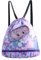 crazy bean Bolsa de Natación Niños Bolsa de Piscina Impermeable Mochila Cuerdas Niños Bolsa Piscina Separación en Seco-Húmedo con Compartimento Zapatos Niños y Niñas,Sirena morada